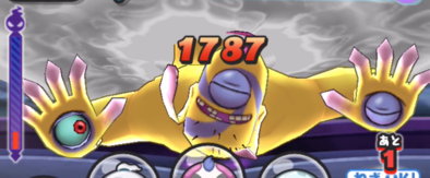 台風の目中央に大ダメージ