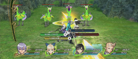 シャイニング・レゾンナスリフレインの戦闘画面