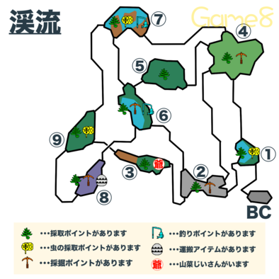 ギャロップ 代理人 凶暴な 渓流 釣り場 モンハン Sumahobu Jp