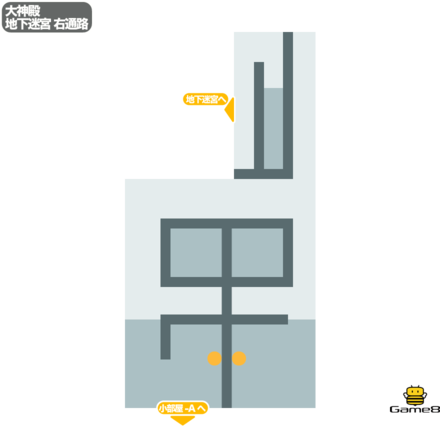 ドラクエ5の大神殿の地下迷宮右通路