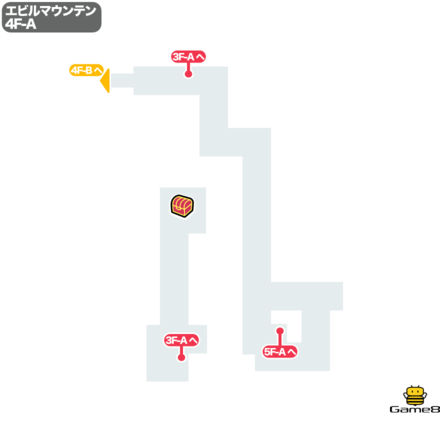ドラクエ5のエビルマウンテンの4F-A