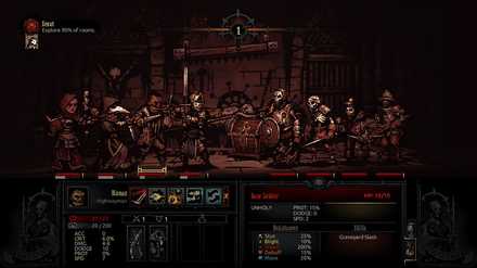 ダーケストダンジョン ゲーム画面