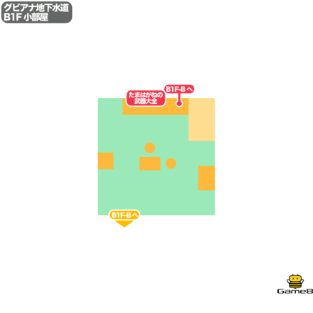 ドラクエ9のグビアナ地下水道のB1F小部屋