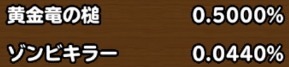 目玉装備排出確率の画像