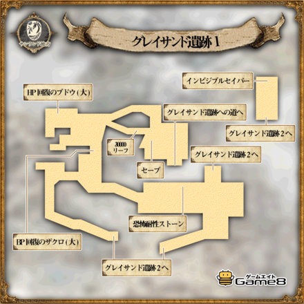 オクトパストラベラーのグレイサンド遺跡1