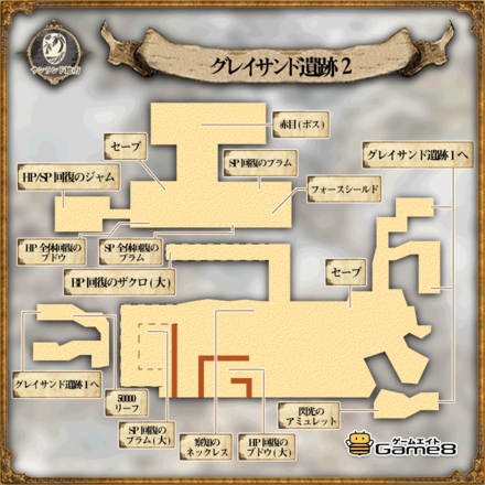 オクトパストラベラーのグレイサンド遺跡2