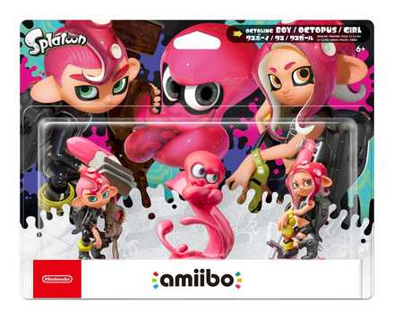 スプラトゥーン2】「タコガール」「タコボーイ」「タコ」のamiiboの