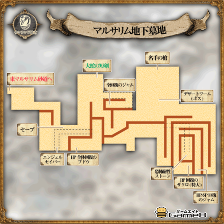 オクトパストラベラーのマルサリム地下墓地