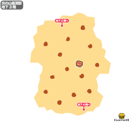 ドラクエ7の炎の山最深部の地下3階