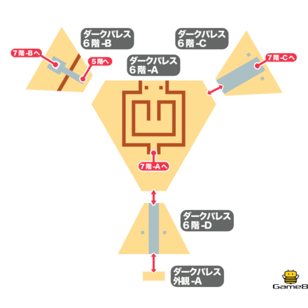 ドラクエ7 Dq7 ダークパレスのマップ ゲームエイト
