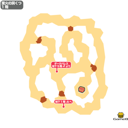 オクトパストラベラーの業火の洞くつの1階
