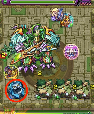 木の神殿(時の間)のわくりん出現位置2