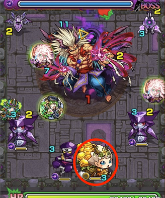 闇の神殿(時の間)のわくりん出現位置1