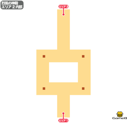 ドラクエ7の烈風の神殿のエリア2内部