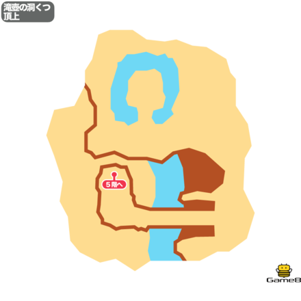 ドラクエ7の滝壺の洞くつ頂上