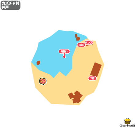 ドラクエ9のカズチャ村の井戸