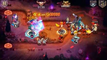 ソルデフ ゲーム画面