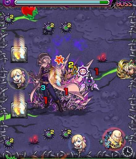 銀中佐のボスステージ1攻略 クロスドクロ発動ご