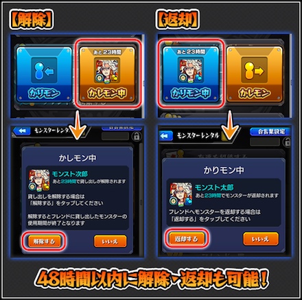 解除・返却