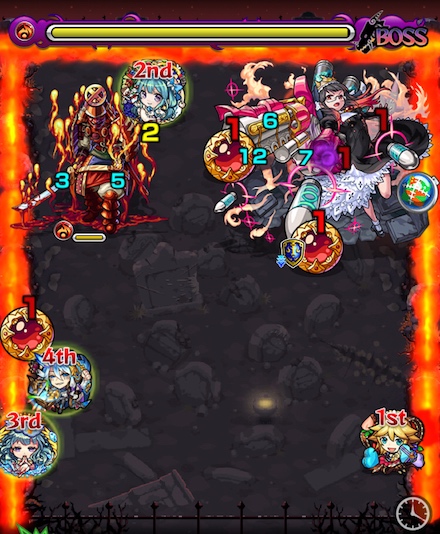 ニギミタマのボスステージ3暗転後