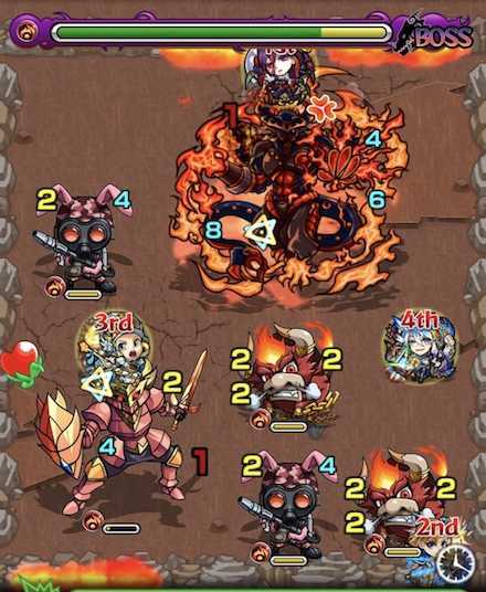 火の獣神竜を求めてボスステージ2攻略召喚後.jpg