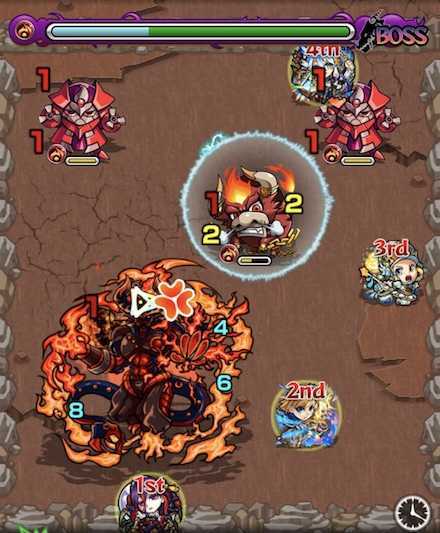 火の獣神竜を求めてボスステージ1攻略召喚後.jpg