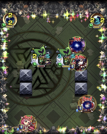 禁忌の獄18ステージ1移動後の画像