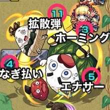 むっすびぃのボス攻撃パターン