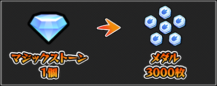 マジックストーンとメダルの画像
