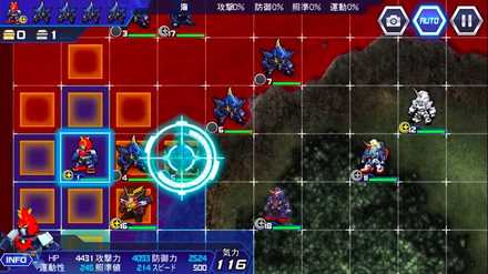 スパロボDD ゲーム画面2