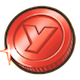 赤コインのアイコン