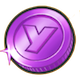 紫コインのアイコン