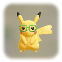 ピカブイのみどりフチメガネ(ピカチュウ)