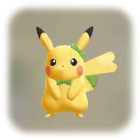 ピカブイのグリーンぷちリボン(ピカチュウ)