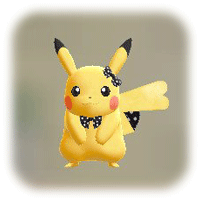 ピカブイのドットリボン(ピカチュウ)