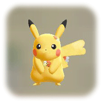 ピカブイのオレンジのはなかざり(ピカチュウ)