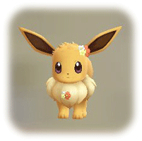 ピカブイのオレンジのはなかざり(イーブイ)