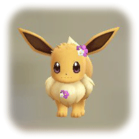 ピカブイのむらさきのはなかざり(イーブイ)