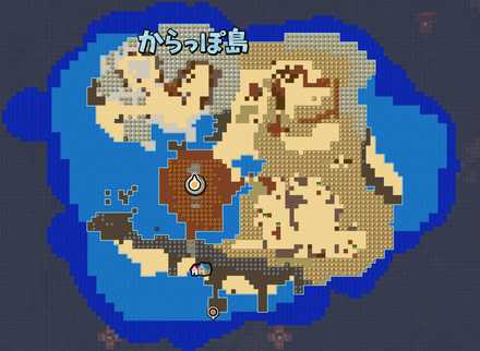 からっぽ島のマップ