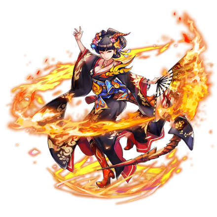 オセロニアの［炎を纏いし舞踏家］焔の画像