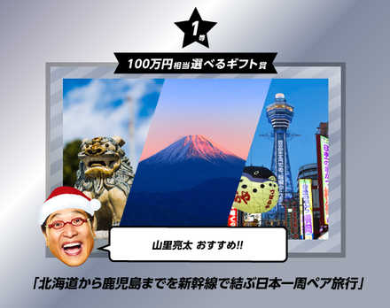 銀サンタガチャ 世界一周ペア旅行