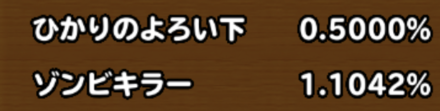 目玉装備排出確率の画像
