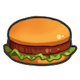 ハンバーガーのアイコン