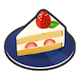 ショートケーキのアイコン