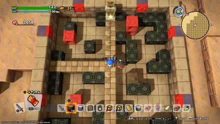 船着き場の南東にある高台のビルダーパズル完成後