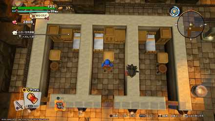 地図上層の鉄の採掘場の西のビルダーパズル