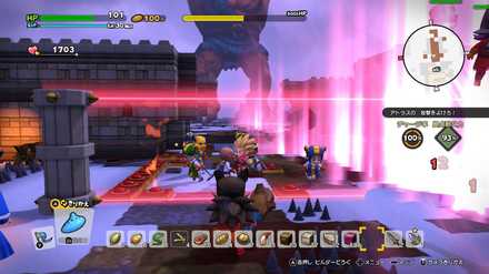 後半の衝撃波攻撃