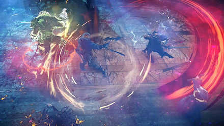 黒い砂漠バトル画面