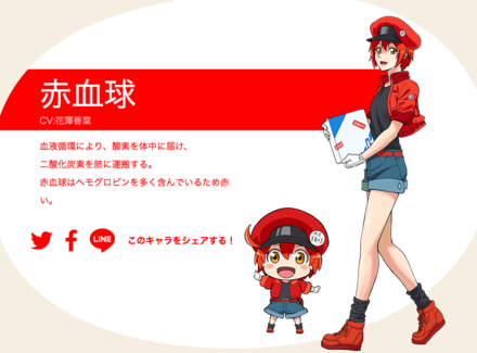 はたらく細胞 赤血球