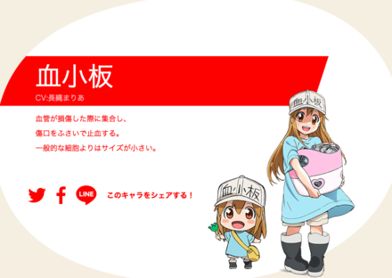 はたらく細胞 血小板